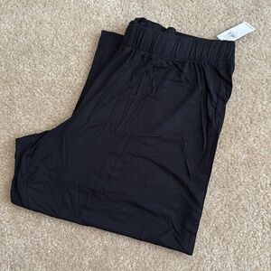 Old Navy Knit Wide Leg Straight Black Jack Lounge Pant